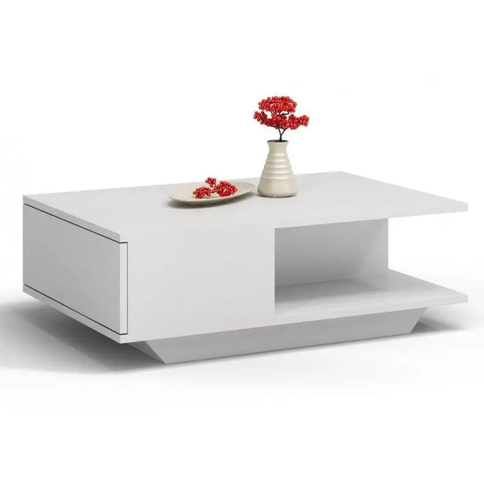 Topeshop DENVER BIEL coffee/side/end table Coffee table Free-form shape 1 leg(s) - Wooden benches