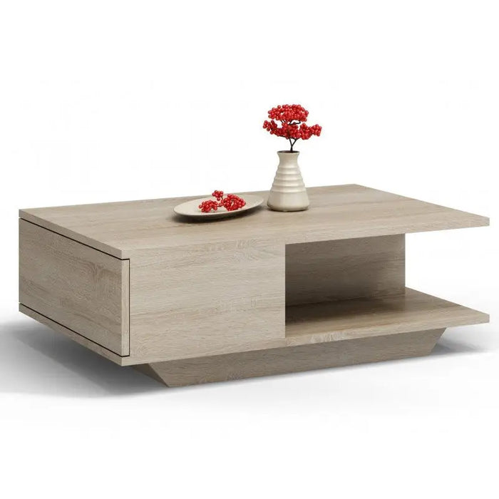 Topeshop DENVER SONOMA coffee/side/end table Coffee table Free-form shape 1 leg(s) - Wooden benches