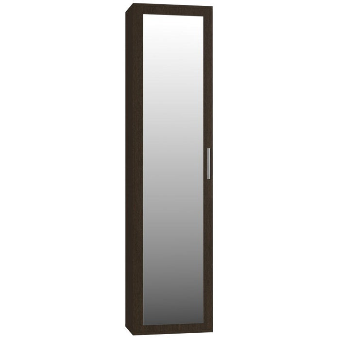 Topeshop DUO SZAFKA CZERŃ bedroom wardrobe/closet 2 shelves 1 door(s) Black - Openable