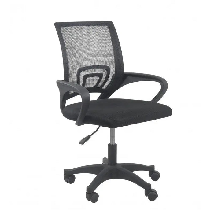 Topeshop FOTEL MORIS CZERŃ office/computer chair Padded seat Mesh backrest - Office