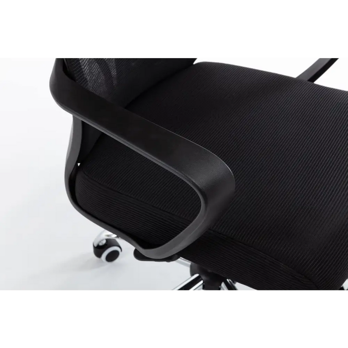Topeshop FOTEL NIGEL CZERŃ office/computer chair Padded seat Mesh backrest - Office