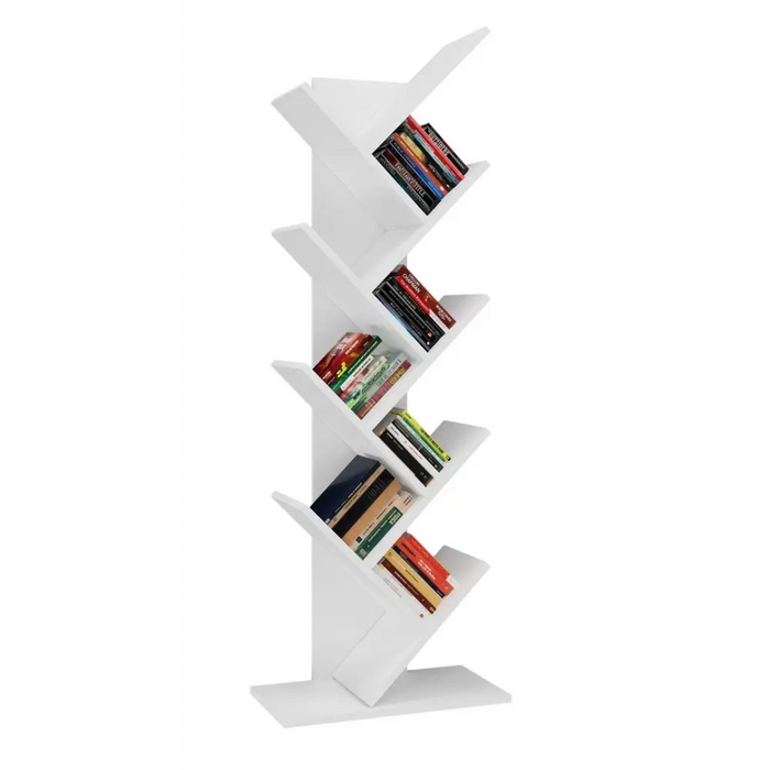 Topeshop FUNNY BIEL living room bookcase - Wooden shelvesRGA-DRE<<<ShelvesRGA<<<ActionPL