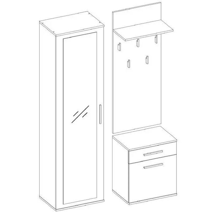 Topeshop GAR DUO BIEL entryway cabinet - Furniture setsMEP-ZES<<<Hall furnitureMEP<<<ActionPL