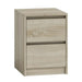 Topeshop K2 SONOMA nightstand/bedside table 2 drawer(s) Oak - Bedside tables made of furniture boardSZN-PME<<<Bedside