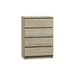 Topeshop M4 SONOMA chest of drawers - Chests of drawers made of furniture boardKOY-ZPM<<<ChestsKOY<<<ActionPL