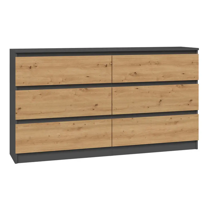 Topeshop M6 140 ANT/ART KPL chest of drawers - Chests of drawers made of furniture boardKOY-ZPM<<<ChestsKOY<<<ActionPL