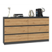 Topeshop M6 140 ANT/ART KPL chest of drawers - Chests of drawers made of furniture boardKOY-ZPM<<<ChestsKOY<<<ActionPL