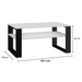 Topeshop MODERN 1P WHITE BLACK coffee/side/end table Coffee table Rectangular shape 2 leg(s) - Wooden benches
