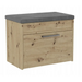 Topeshop PARMA MINI ARTISAN shoe organizer Closed Oak - Shoe cabinetsMEP-SNB<<<Hall furnitureMEP<<<ActionPL