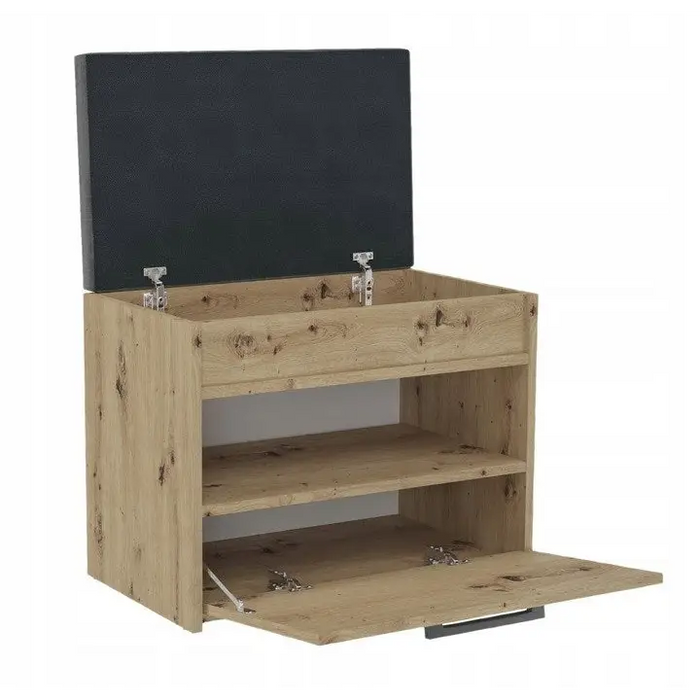 Topeshop PARMA MINI ARTISAN shoe organizer Closed Oak - Shoe cabinetsMEP-SNB<<<Hall furnitureMEP<<<ActionPL