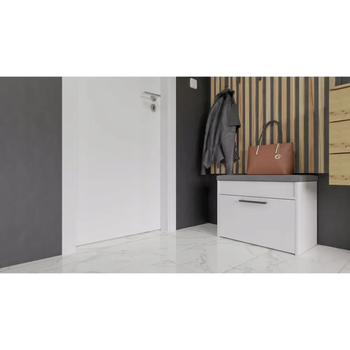 Topeshop PARMA MINI BIEL shoe organizer Closed White - Shoe cabinetsMEP-SNB<<<Hall furnitureMEP<<<ActionPL