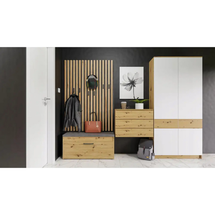Topeshop PARMA SZAFKA ARTISAN shoe organizer Closed Oak - Shoe cabinetsMEP-SNB<<<Hall furnitureMEP<<<ActionPL