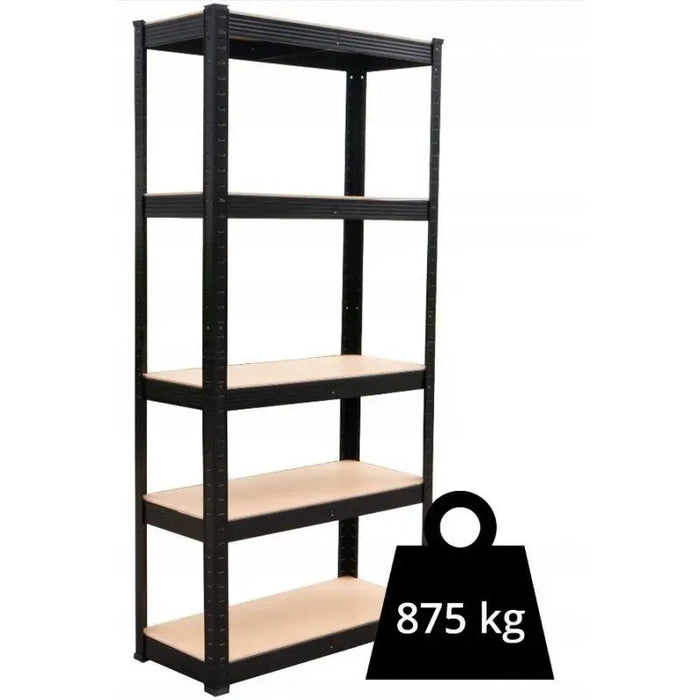 Topeshop REGAŁ P9030 CZARNY garden tool storage rack Freestanding Galvanized steel MDF - Metal