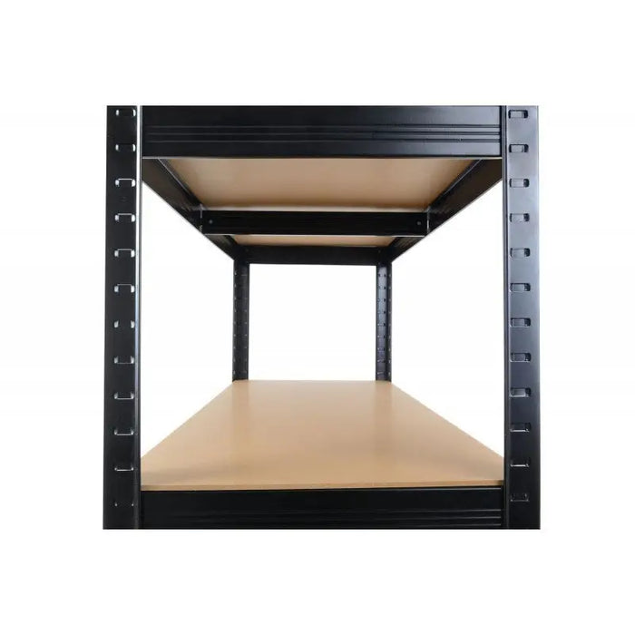 Topeshop REGAŁ P9030 CZARNY garden tool storage rack Freestanding Galvanized steel MDF - Metal