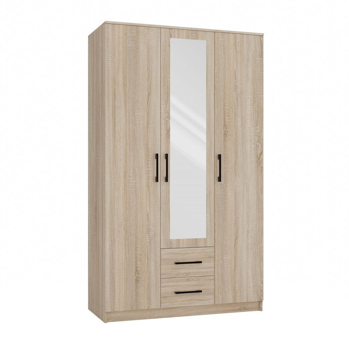 Topeshop ROMANA 120 SON L bedroom wardrobe/closet 6 shelves 3 door(s) Oak - Openable