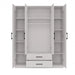 Topeshop ROMANA 160 BIEL bedroom wardrobe/closet 11 shelves 4 door(s) White - Openable