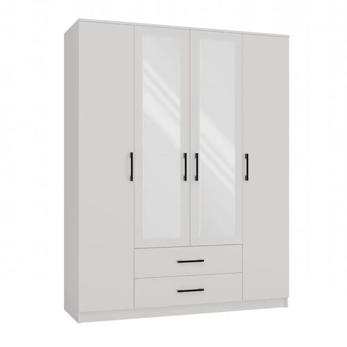 Topeshop ROMANA 160 BIEL bedroom wardrobe/closet 11 shelves 4 door(s) White - Openable