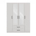 Topeshop ROMANA 160 BIEL bedroom wardrobe/closet 11 shelves 4 door(s) White - Openable