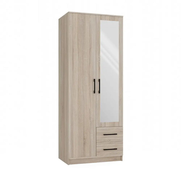 Topeshop ROMANA 80 SON L bedroom wardrobe/closet 5 shelves 2 door(s) Oak - Openable