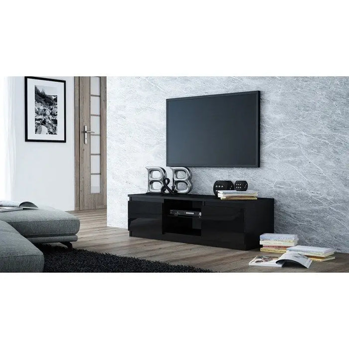 Topeshop RTV120 CZAR P SZ TV stand/entertainment centre 2 shelves - TV cabinets made of furniture boardSTV-ZPM<<<TV