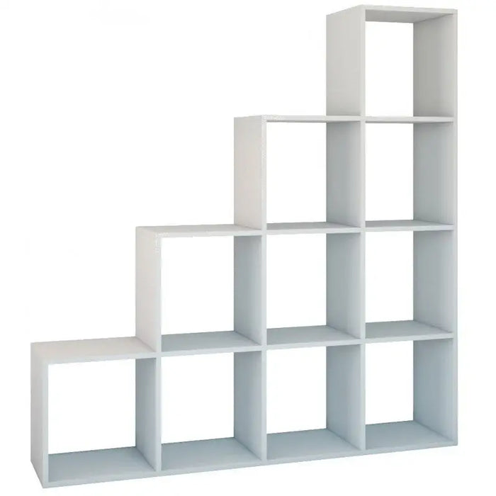 Topeshop STEP BIEL 4X4 living room bookcase - Wooden shelvesRGA-DRE<<<ShelvesRGA<<<ActionPL