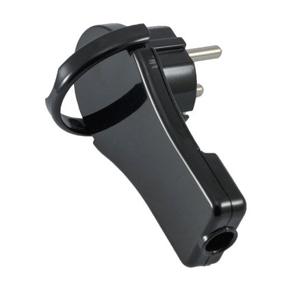 PLUG FLAT CORNER TOPFIX BLACK