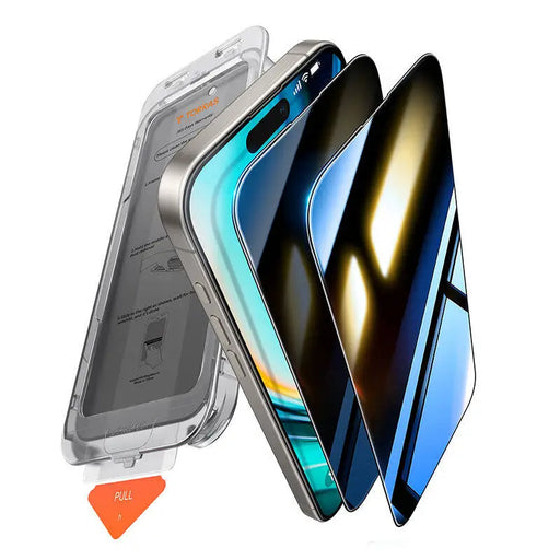 Torras Install Master Privacy Glass for iPhone 16 - For smartphones<<<Tempered glass and screen protectors<<<GSM