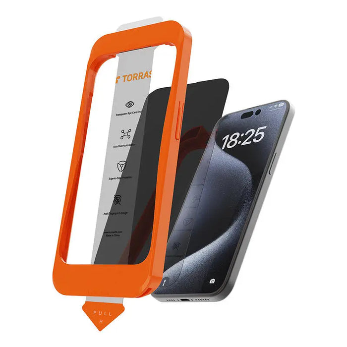 Torras Install Master tempered glass for iPhone 16 ProMax - For smartphones<<<Tempered glass and screen