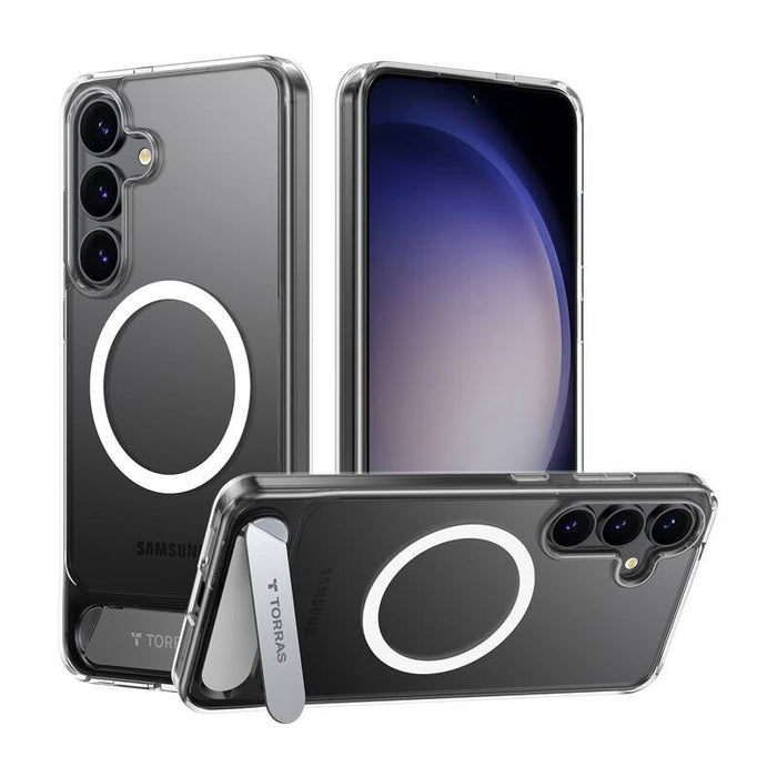 Torras Pstand Series phone case for Samsung S25+ (transparent) - Protective cases for smartphones<<<Cases<<<GSM