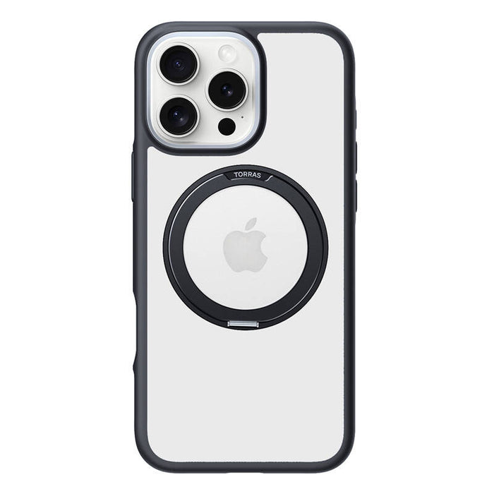 Torras Ostand R Fusion Case for iPhone 16 Pro Max (Black)