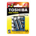TOSHIBA AA LR6 BATTERIES - Батерии<<<Батерии и фенери<<<Осветление<<<Praktiker&&&Батерии и зарядни<<<Дом и