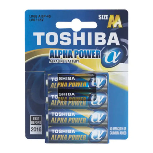 TOSHIBA ALPHA POWER AA BATTERIES - Батерии<<<Батерии и фенери<<<Осветление<<<Praktiker&&&Батерии и зарядни<<<Дом и