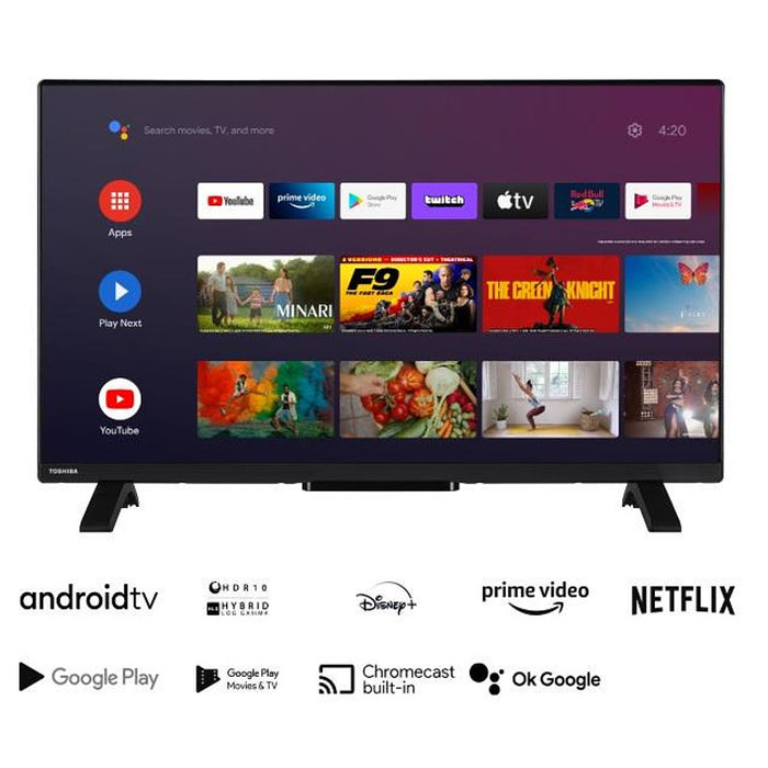 Television Toshiba 32WA2363DG ANDROID TV, LED, 32 inch, 80 cm, 1366x768 HD Ready, Smart TV, Android