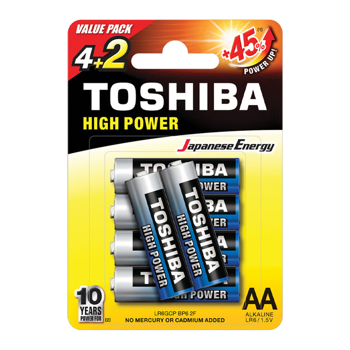 TOSHIBA AA LR6 BATTERIES