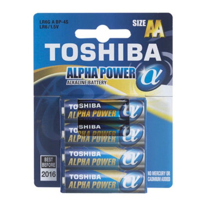 TOSHIBA ALPHA POWER AA BATTERIES