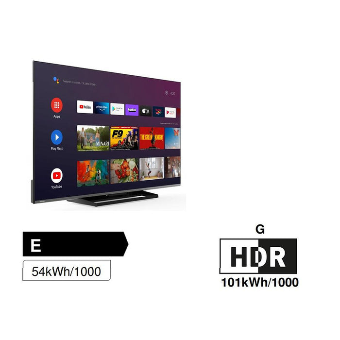 Television Toshiba 50UA3E63DG ANDROID SMART , LED , 50 inch, 126 cm, 3840x2160 UHD-4K , Smart TV , Android