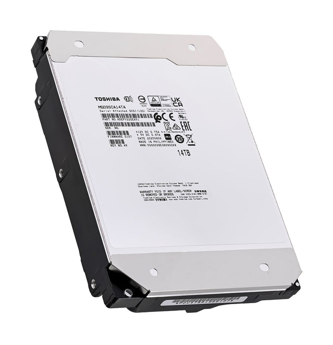 Toshiba MG09 internal hard drive 14 TB 7200 RPM 3.5" SAS