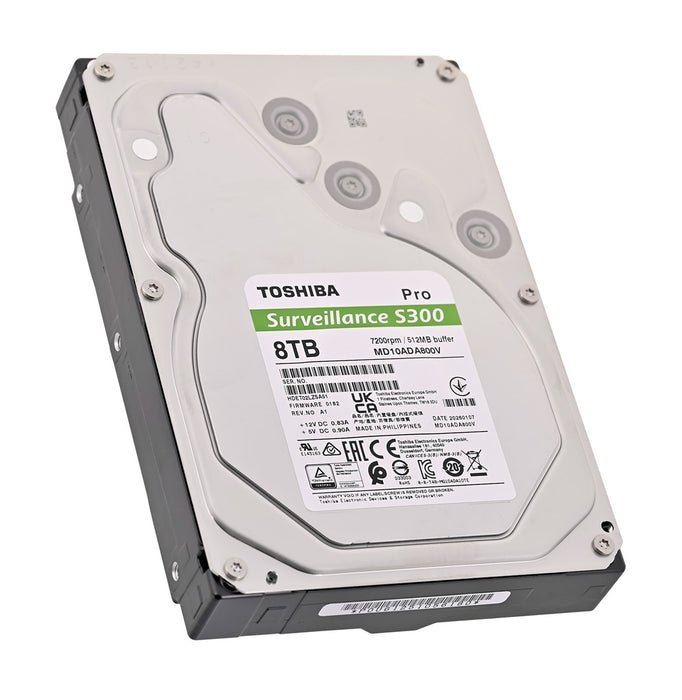 Toshiba S300 Pro Surveillance internal hard drive 8 TB 7200 RPM 512 MB 3.5" Serial ATA III