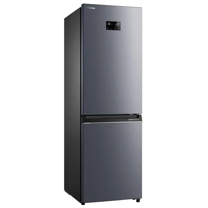 Toshiba GR-RB449WE-PMJ(06) Refrigerator Freezer, 338 l, E, Morandi Grey, No Frost