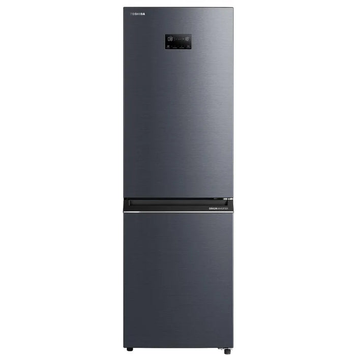 Toshiba GR-RB449WE-PMJ(06) Refrigerator Freezer, 338 l, E, Morandi Grey, No Frost