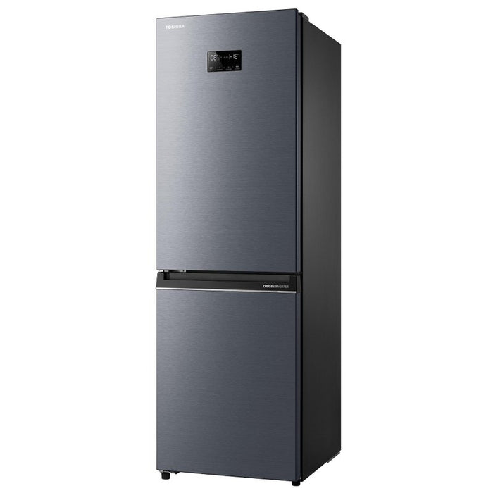 Toshiba GR-RB449WE-PMJ(06) Refrigerator Freezer, 338 l, E, Morandi Grey, No Frost