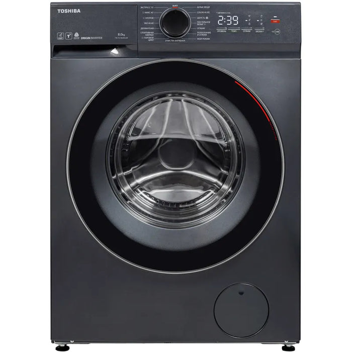Washing machine Toshiba TW-T21BU90UWBK(MG), 1400 rpm, 8.00 kg, A, Inox
