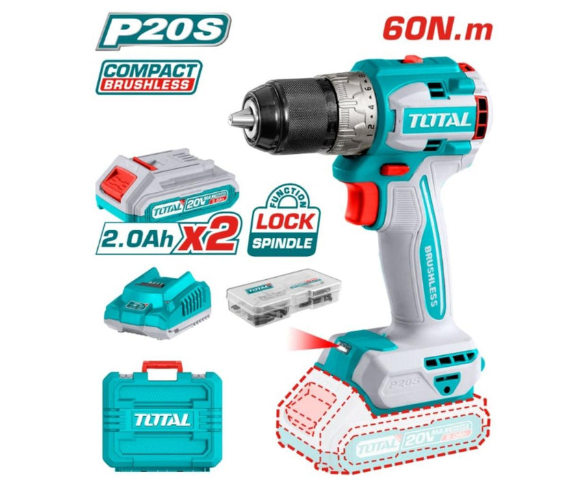 CORDLESS SCREWDRIVER 20V TOTAL IND