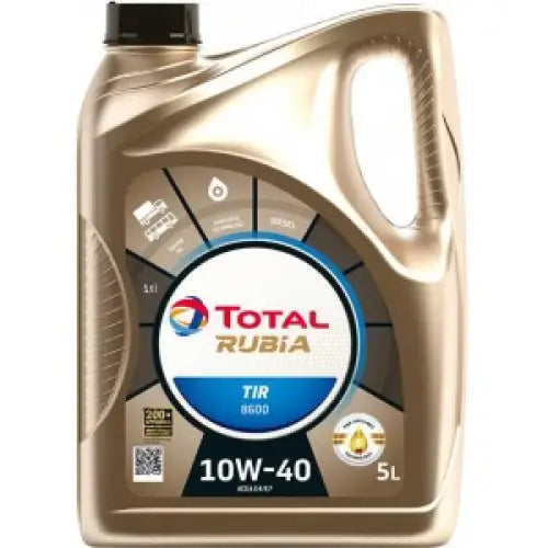 TOTAL RUBIA TIR 8600 10W-40 5L - АВТОМОБИЛНИ МАСЛА<<<MaxCar