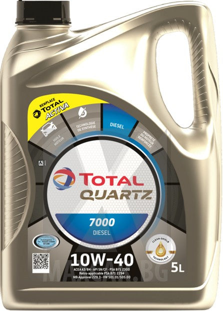 TOTAL QUARTZ 7000 DIESEL 10W-40 5L
