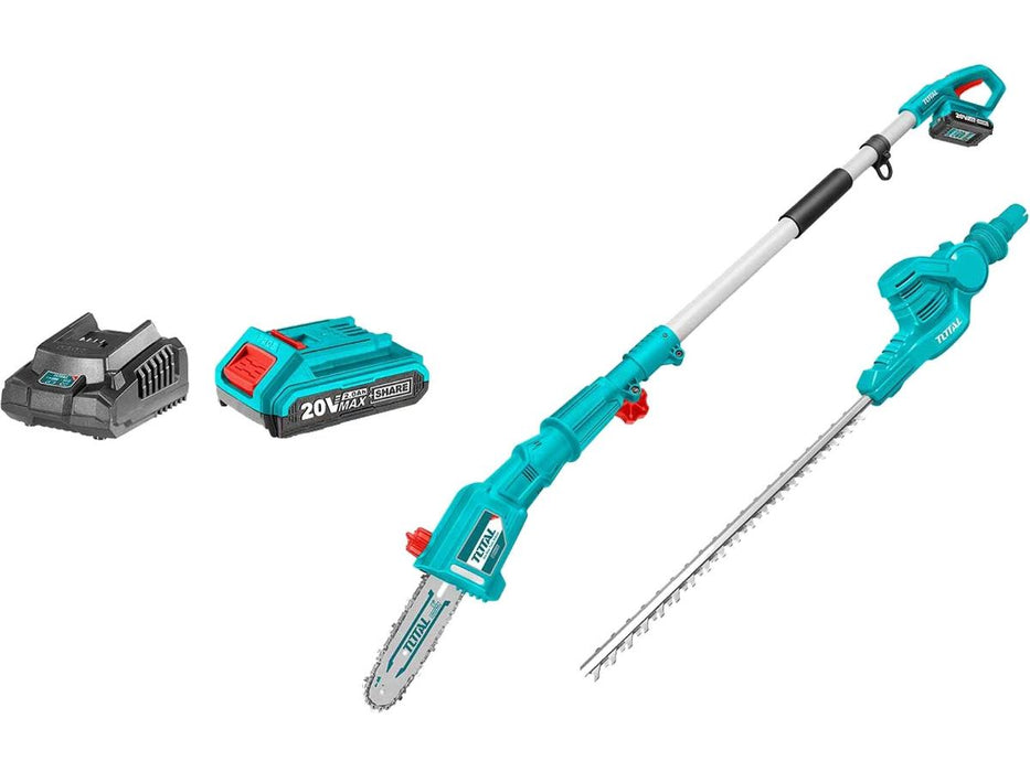 BATTERY SAW + HEDGE CUTTER TOTAL 20V