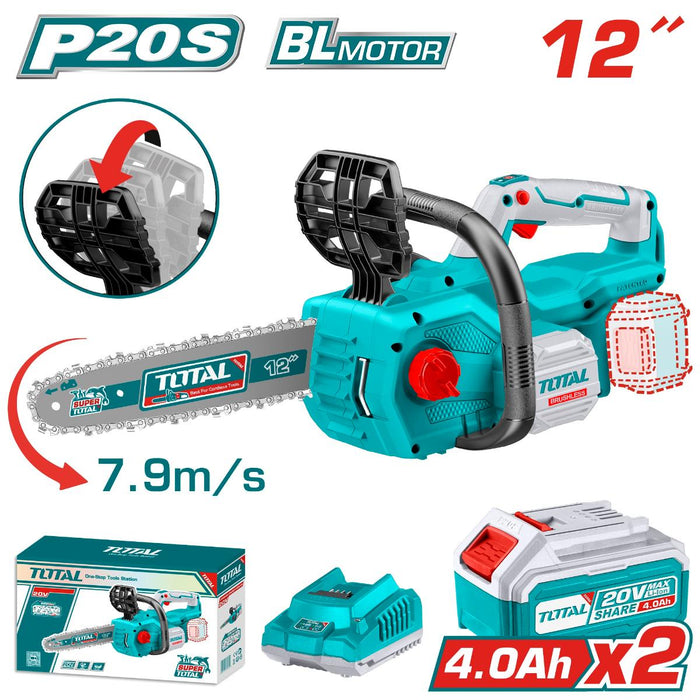 BATTERY SAW TOTAL IND 2X20V 4AH