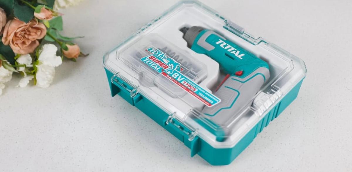 NOW. SCREWDRIVER 1/4 8 V, 6 NM, TOTAL BOX
