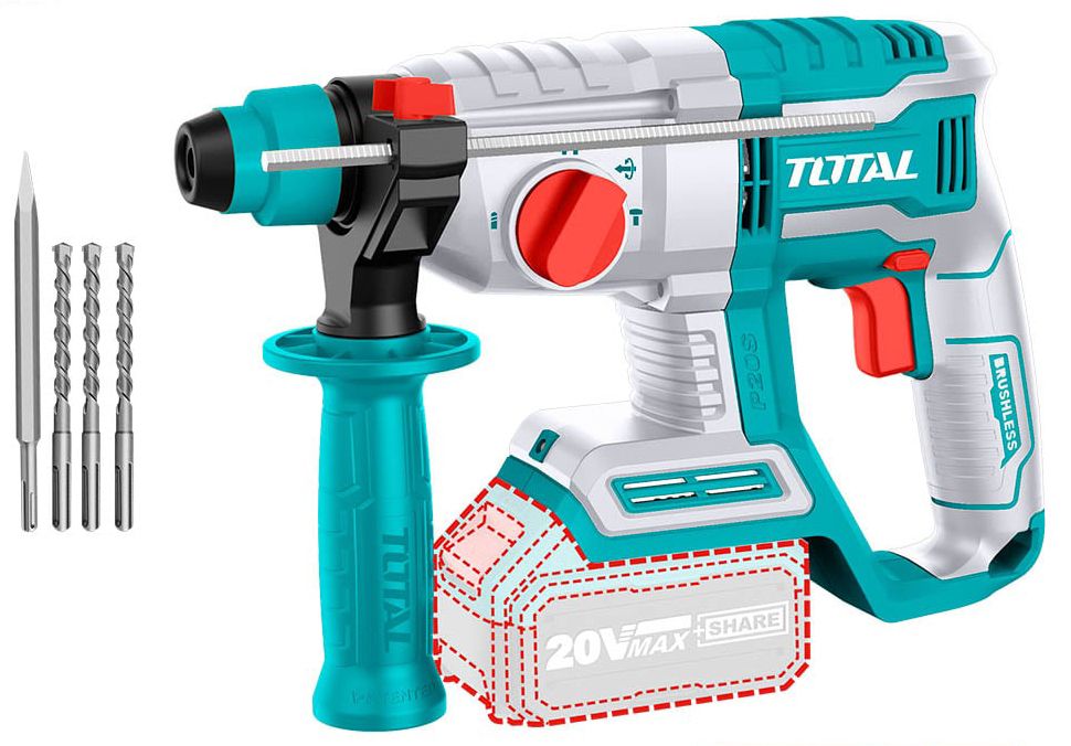 NOW. PERFORATOR 20V, WITHOUT BATTERY. TOTAL