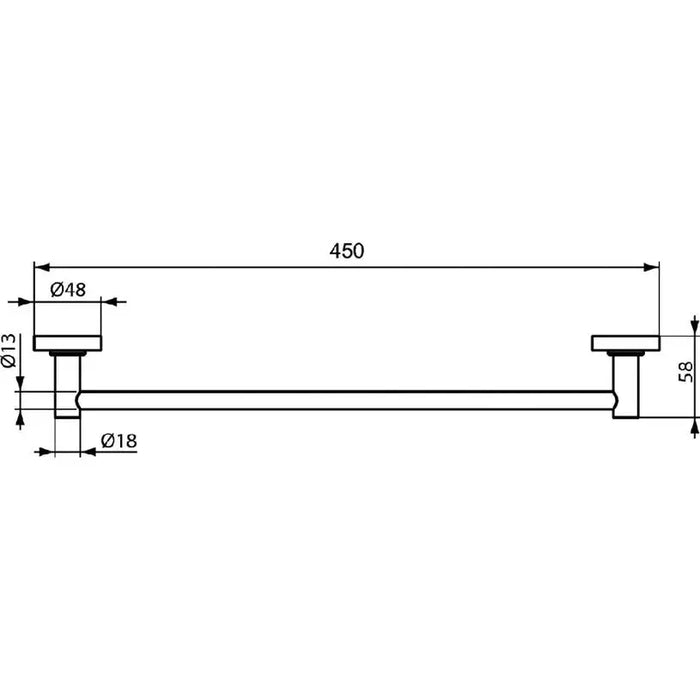 TOWEL RACK IDEALSTANDARD IOM - Аксесоари за баня<<<Аксесоари за баня<<<Баня<<<Praktiker&&&Аксесоари за баня<<<Аксесоари
